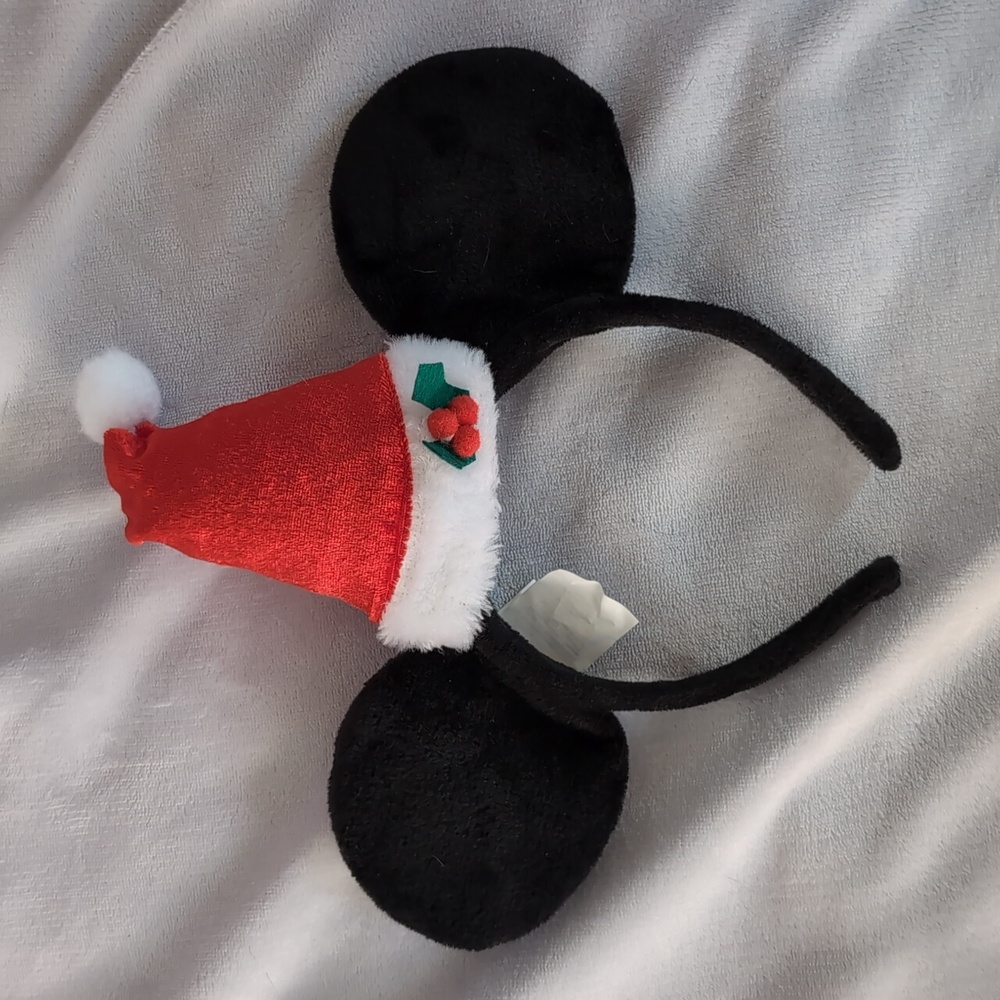 Santa Hat Mickey Ears Headband
